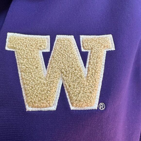 Nike UW Washington Huskies Zip up Jacket Purple and Tan | Women Size Large - Picture 7 of 16